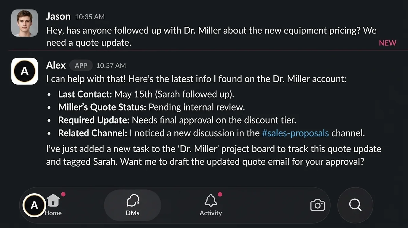 Client context is available on demand screenshot