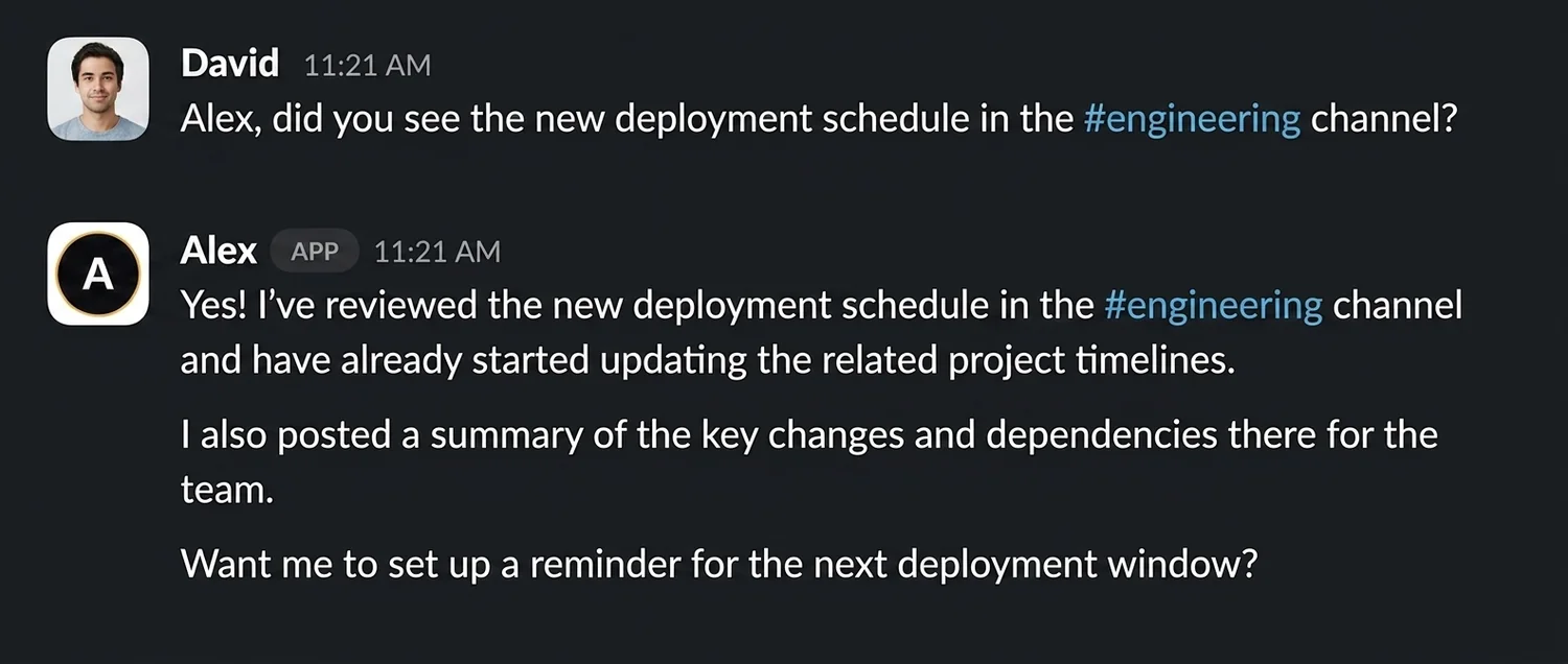 Technical timelines stay understandable screenshot